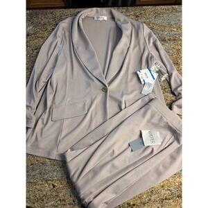 NWT Kasper Skirt‎ Suit Set Blazer Jacket (XL) Career Business Casual Skirt (M)